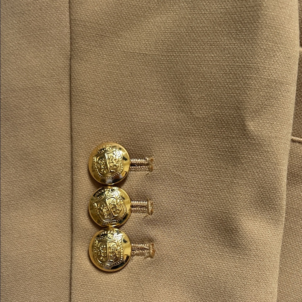Talbots Camel Blazer with Gold Buttons - Picture 5 of 10